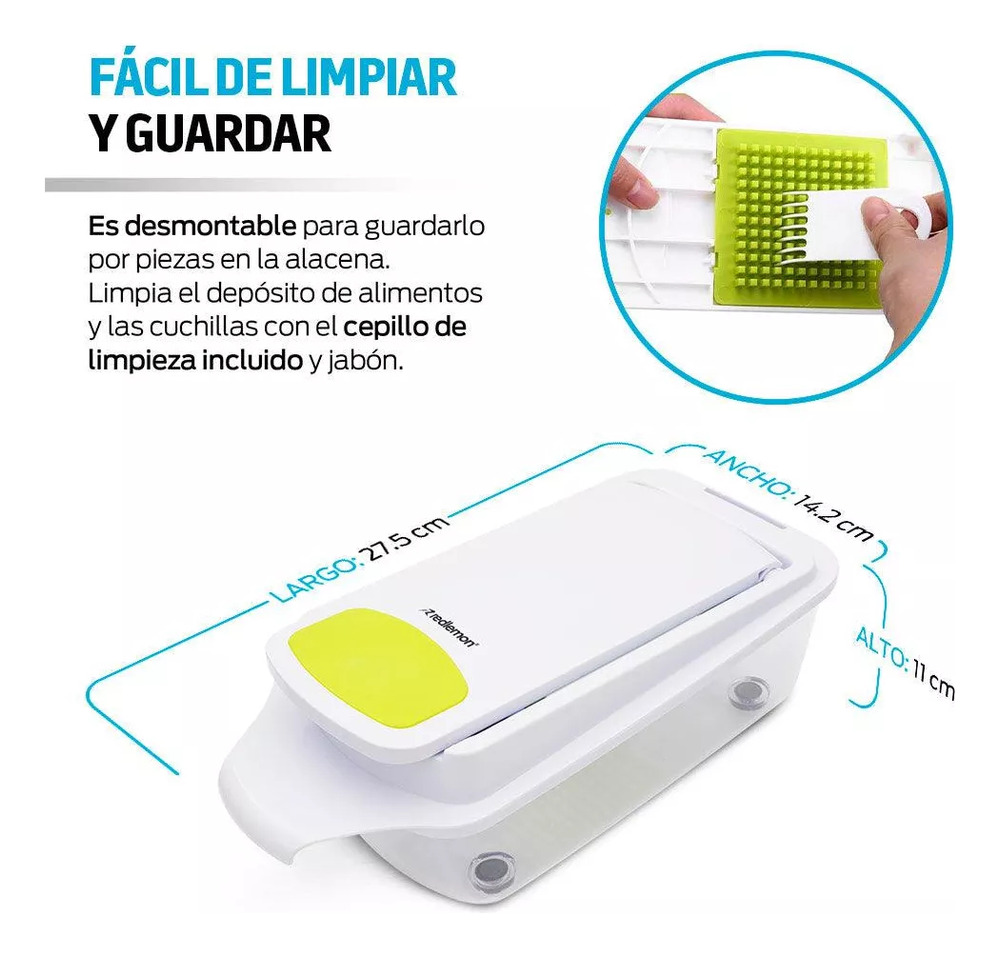 Cortador Rallador Mandolina Picador Verduras Frutas - - - Imagen 4