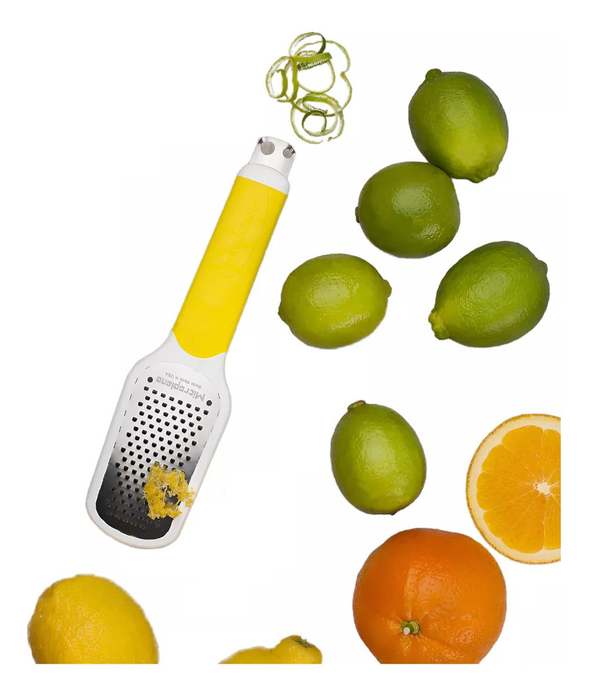 Rallador Microplane Citrus Limon Tool Zester Acero Inox Color Amarillo