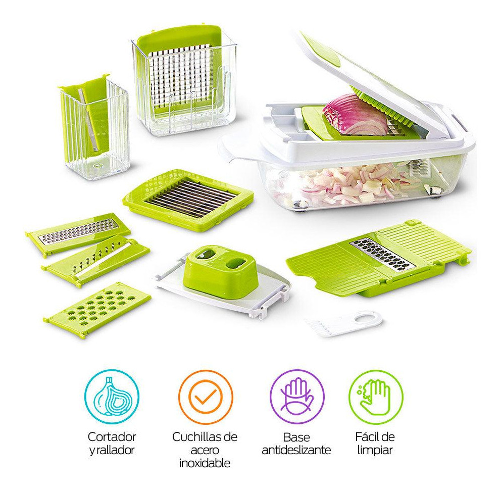 Redlemon Cortador De Verduras Y Frutas, Rallador Y Picador - - Imagen 5