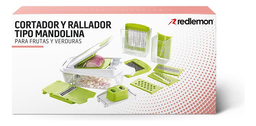 Redlemon Cortador De Verduras Y Frutas, Rallador Y Picador - - Imagen 9